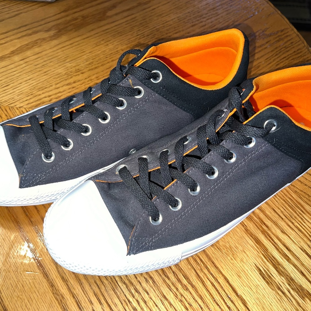 Converse Black / Orange Chuck Taylor All Star Shoes 164284F - size 12